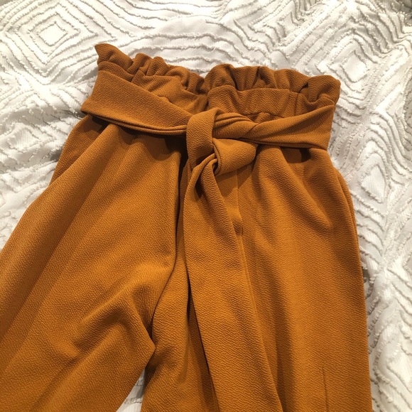 Paper bag pants high waist skinny - Picture 5 of 7